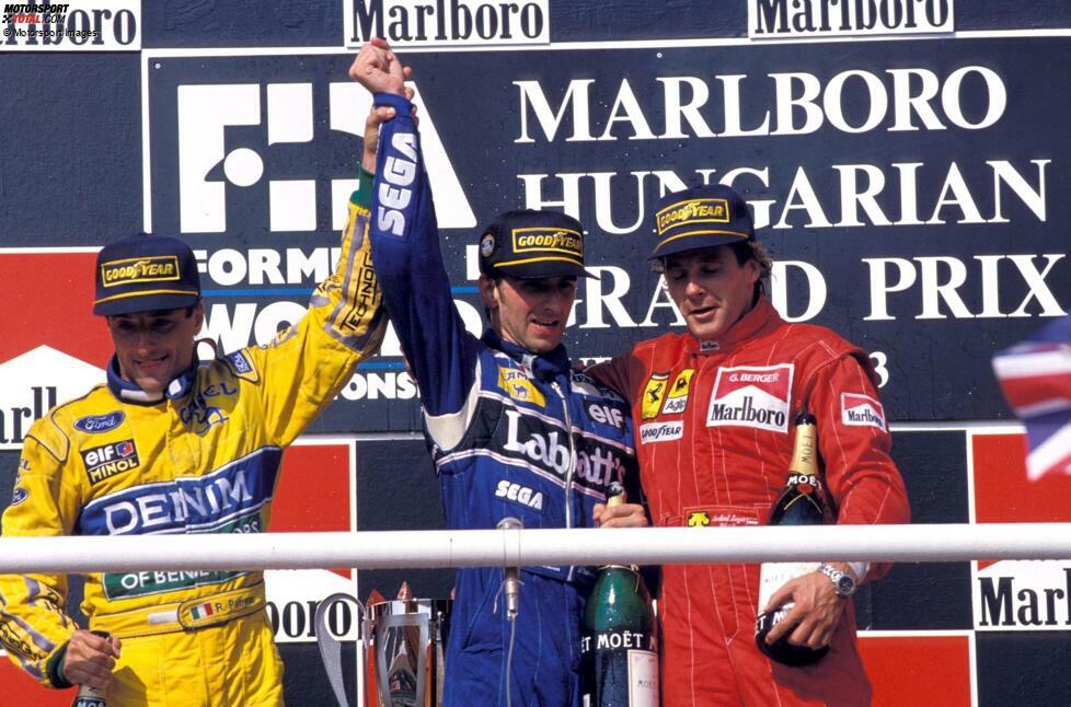 ... die beiden folgenden Rennen in Belgien und in Italien. 1996 krönt sich der Weltmeister-Sohn schließlich ebenfalls zum Formel-1-Weltmeister.