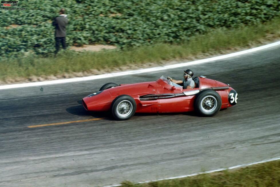 Phil Hill beginnt seine Formel-1-Karriere 1958 in Frankreich mit einer Rennteilnahme im Maserati 250F. Schon bei seinem nächsten WM-Auftritt aber ...