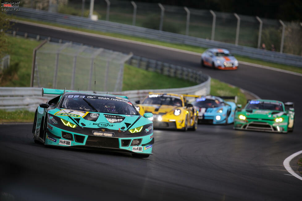 Konrad-Lamborghini #7 (Soufi/Kratz/Paul): Nordschleife-Neulinge in der Pro-Am. Es wäre Konrad zu wünschen, dass das ewige Pech endlich mal aufhört. Gesamtsieg? Unrealistisch. 1 Stern.