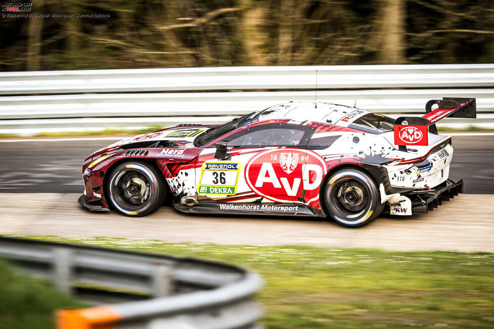 Walkenhorst-Aston-Martin #36 (Walkenhorst/Aust/Bollrath/Buchardt): Hier fährt man natürlich nicht um den Gesamtsieg. Beachtenswert: der Sponsor. 1 Stern.