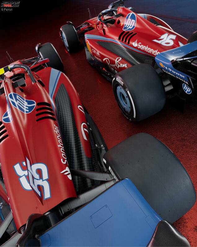 Auch der neue Titelsponsor HP tritt erstmals in Erscheinung. Ab Miami wird das Team unter dem Namen Scuderia Ferrari HP an den Grands Prix teilnehmen.
