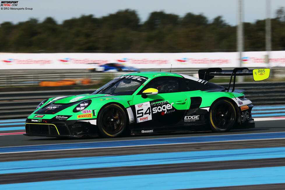 #54 - Dinamic - Philipp Sager/Marvin Dienst/Guilherme Moura de Oliveira - Porsche 911 GT3 R - Bronze Cup