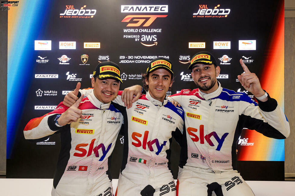 Chris Froggatt, Jonathan Hui und Eddie Cheever (Tempesta-Ferrari) gewinnen die Bronze-Fahrerwertung im Endurance-Cup, wo sich das Ferrari-Trio knapp gegen AF-Corse und Rutronik durchsetzen kann.