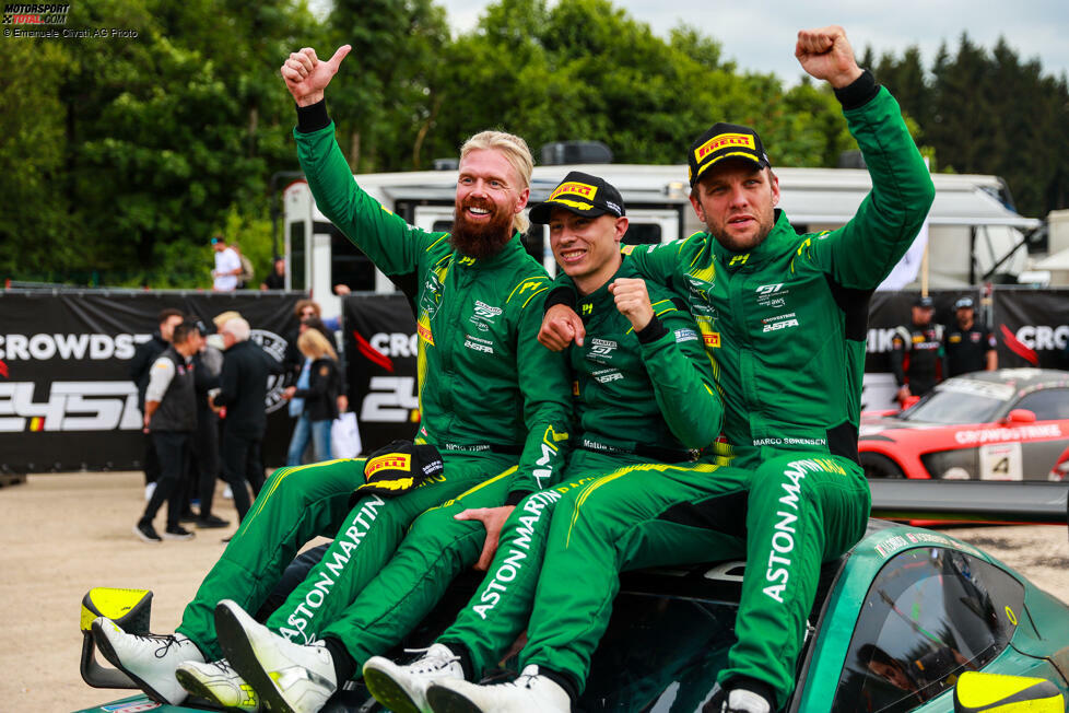 Platz 1 Pro-Cup: Comtoyou-Aston-Martin #7 - Mattia Drudi, Nicki Thiim, Marco Sörensen