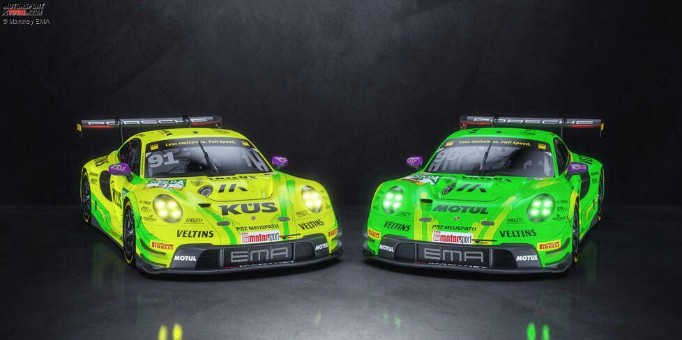 Porsche 911 GT3 R (992) Startnummer 91 und 92