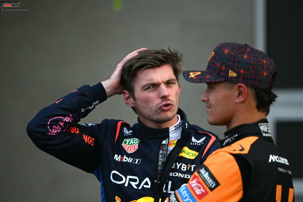 Max Verstappen (Redaktion: 4) - Auch hier sind wir kritischer. Ein Redakteur hätte sogar eine 5 gegeben, weil er das zweite Manöver gegen Norris grob unsportlich fand. Die Mehrheit der Redaktion ist nicht ganz so streng. Trotzdem verhindern die beiden Strafen natürlich eine bessere Note.