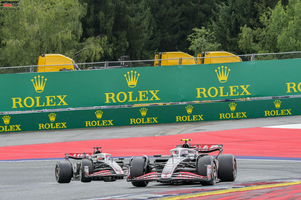 11. Spielberg: Ein kompletter Triumph für Haas, weil Magnussen zunächst den Sprint gewinnt und Hülkenberg einen Tag später vor seinem Teamkollegen einen Haas-Doppelsieg anführt. Damit ist der Deutsche auch in der WM wieder vorne. Stand: 1. Hülkenberg (62), 2. Tsunoda (56), 3. Magnussen (36), 4. Ricciardo (33), 5. Ocon (33).