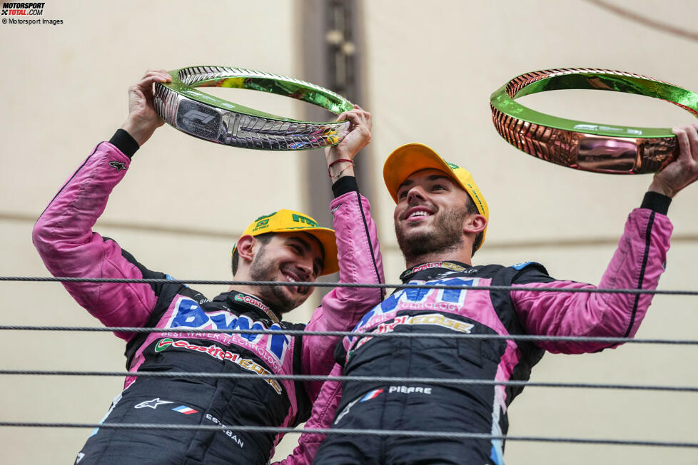 21. Sao Paulo: Alpines große Stunde schlägt. Ocon und Gasly feiern einen Doppelsieg, während Tsunodas dritter Platz zu wenig ist, um die WM noch einmal spannend zu machen. Trotz Nullnummer fehlt Hülkenberg nur noch ein Punkt zum Titel. Stand: 1. Hülkenberg (113), 2. Tsunoda (80), 3. Magnussen (64), 4. Gasly (63), 5. Ocon (62.).
