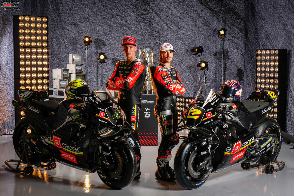 Aprilia (Aleix Espargaro und Maverick Vinales): Retro-Design in Erinnerung an das Design 
