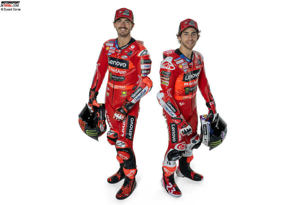 Ducati Lenovo Team: Francesco Bagnaia #1, Enea Bastianini #23