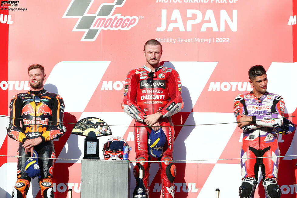 2022: 1. Jack Miller (Ducati), 2. Brad Binder (KTM), 3. Jorge Martin (Pramac-Ducati)