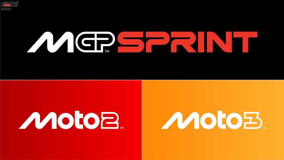 Die neuen Logo von MotoGP, Moto2 und Moto3
