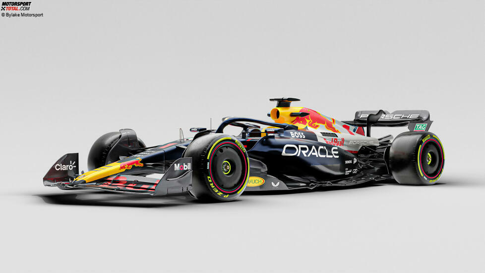 Keine echte Designstudie, aber der Versuch, sich dem anzunähern, was zwischen Red Bull und Porsche 2021 und 2022 verhandelt wurde. Hätte das Auto so oder so ähnlich ausgesehen?
