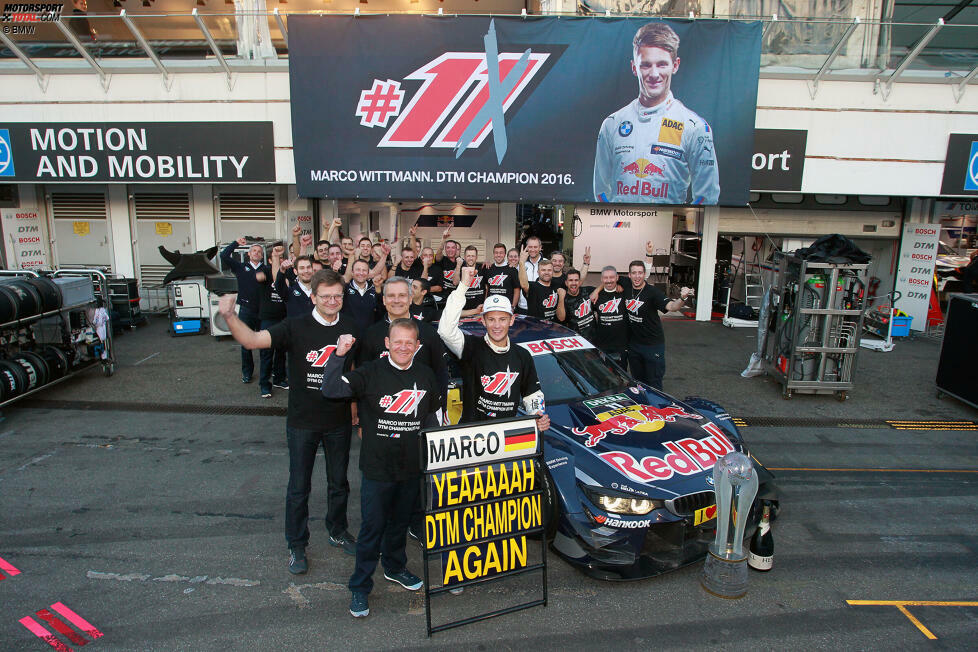 Zur Saison 2016 wurde Martin durch Timo Glock ersetzt. Wittmann erzielte vier Saisonsiege und feierte seinen zweiten Meistertitel. Das BMW Team RMG landete auf dem zweiten Platz der Teamwertung.