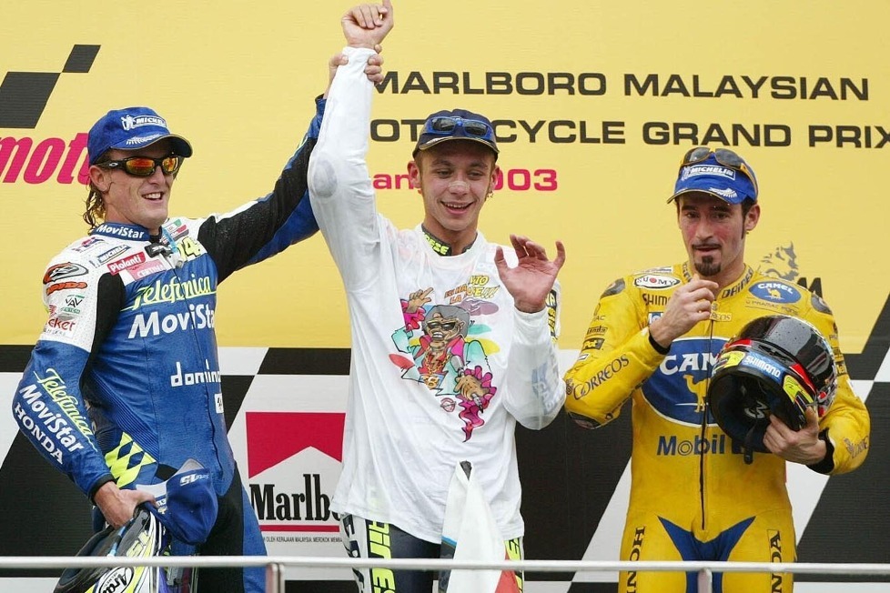 Valentino Rossi hat in seiner langen und erfolgreichen Karriere in der Motorrad-WM neun WM-Titel gewinnen können - In diesen Rennen holte er sich die Krone