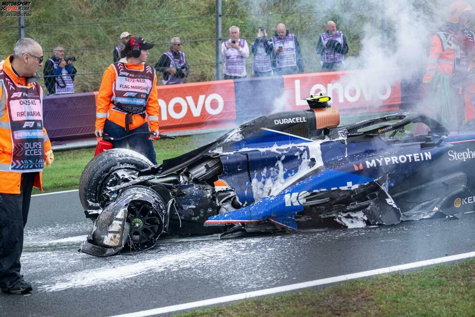 Nach kurzer Zeit sind die Flammen besiegt.