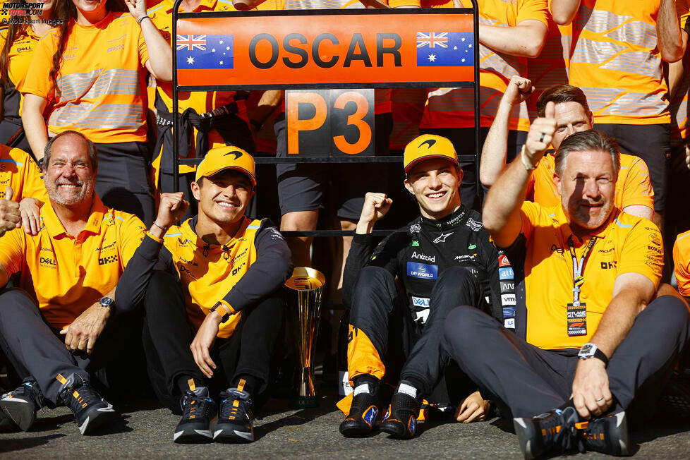 Oscar Piastri (Redaktion: 2) - Wir stimmen erneut zu. Fuhr ein starkes Rennen, wenn man von dem kleinen Fehler beim Boxenstopp mal absieht. Dazu im Qualifying hinter Norris, weshalb eine 1 bei uns kein Thema war. Trotzdem ein gutes Wochenende, das man eigentlich eher vom Teamkollegen erwartet hätte.