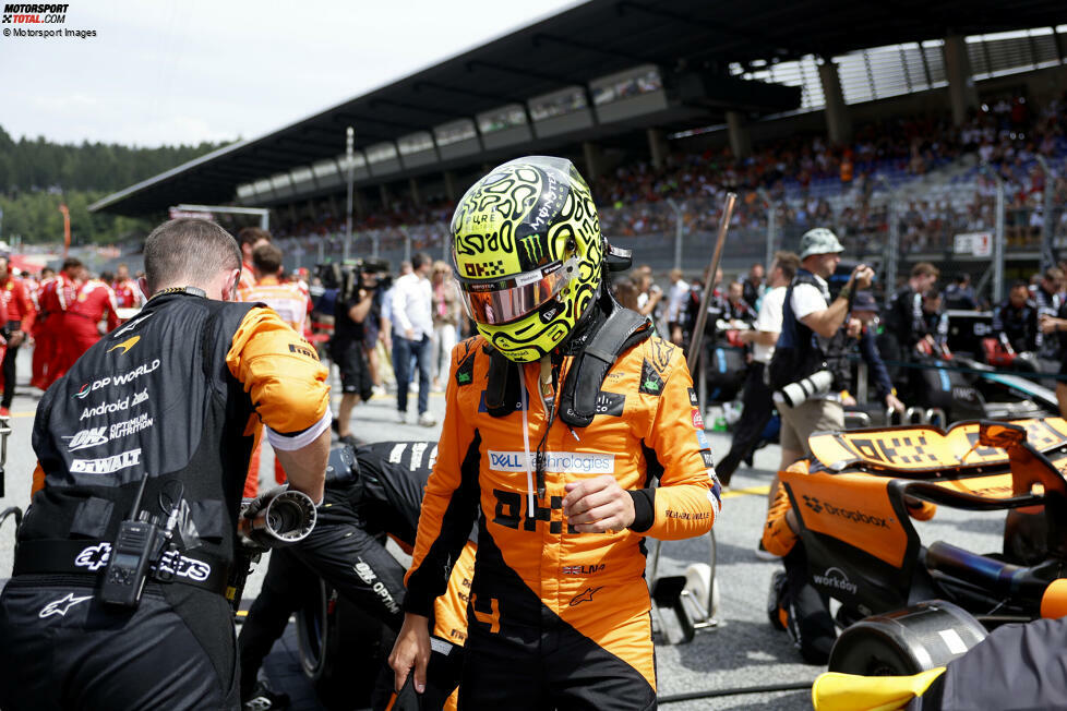 Lando Norris (Redaktion: 3) - Das finden wir auch, geben am Ende aber eine deutlich schlechtere Note. Denn fehlerfrei war Norris keinesfalls. Im Sprint verteidigte er sich laut eigener Aussage 