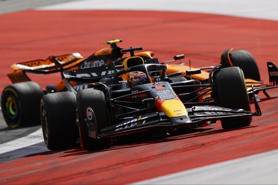 Lando Norris und Max Verstappen sind beim Österreich-GP in Spielberg beim Kampf um den Rennsieg kollidiert - Der Niederländer bekam eine Zehn-Sekunden-Strafe