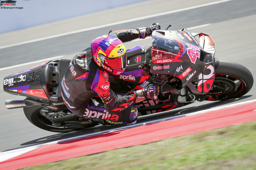 12. Aleix Espargaro (Aprilia) - 109 Punkte (163 mit Sprint = P11)