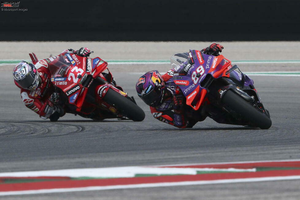 USA: 1. Jorge Martin (80 Punkte), 2. Enea Bastianini (59), 3. Maverick Vinales (56), 4. Pedro Acosta (54), 5. Francesco Bagnaia (50)