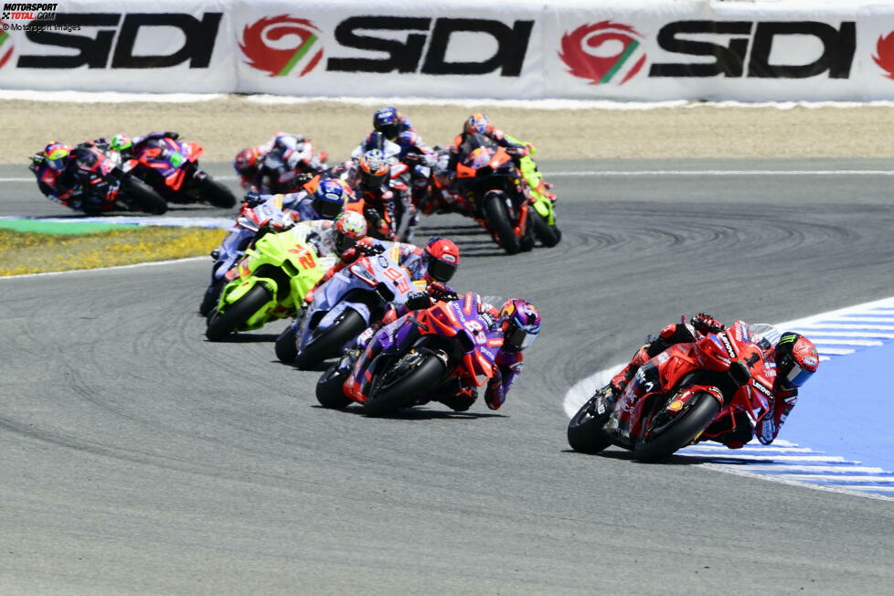 Spanien: 1. Jorge Martin (92), 2. Francesco Bagnaia (75), 3. Enea Bastianini (70), 4. Pedro Acosta (69), 5. Maverick Vinales (63)