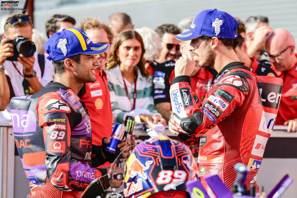 Japan: 1. Jorge Martin (392), 2. Francesco Bagnaia (382), 3. Enea Bastianini (313), 4. Marc Marquez (311), 5. Brad Binder (183)