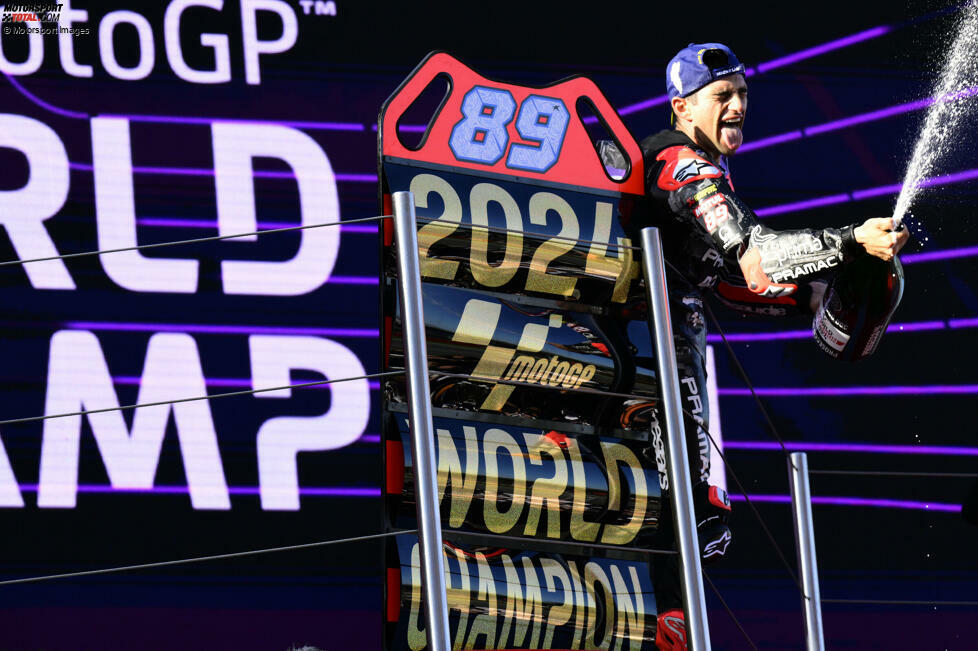 Barcelona 2: 1. Jorge Martin (508), 2. Francesco Bagnaia (498), 3. Marc Marquez (392), 4. Enea Bastianini (386). 5. Brad Binder (217)