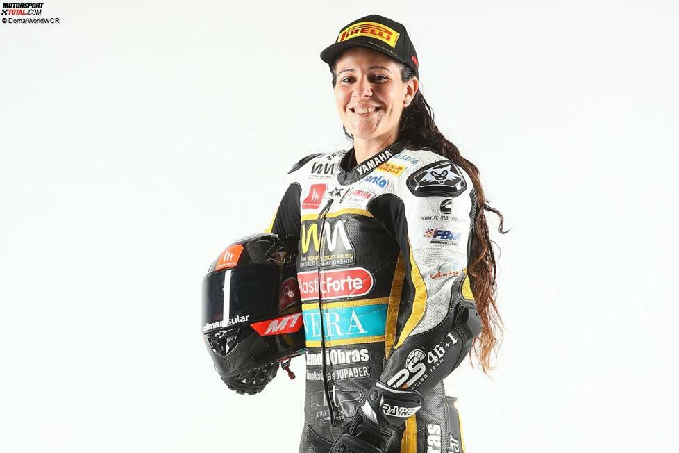 #46 Francisca 'Pakita' Ruiz: Die 26-jährige Pakita aus Palma de Mallorca nimmt mit dem PS Racing Team 46+1 an der World WCR teil. Pakita bekam ihr erstes Motorrad, als sie sechs Jahre alt war, und hat seitdem nicht mehr zurückgeblickt. Sie war in der spanischen Frauen-Superbike-Meisterschaft in der 600-ccm-Kategorie erfolgreich.
