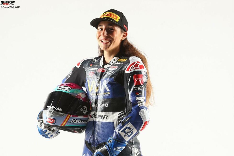 #36 Beatriz Neila: Die 22-jährige Spanierin Beatriz Neila ist vierfache Europameisterin bei den Frauen und gewann von 2020 bis 2023 zwei Titel in Folge. Neila ist auch in der Supersport 300 Meisterschaft angetreten. In dieser Saison wird sie für das Ampito / Pata Prometeon Yamaha Team fahren.