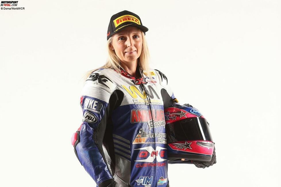 #21 Nicole van Aswegen: Die Südafrikanerin Nicole van Aswegen nimmt seit 2005 an nationalen Meisterschaften teil. Im Jahr 2023 beendete sie die Saison mit einem beeindruckenden 4. Platz in der Superbike 1000-Klasse. Die 37-jährige Rennfahrerin nimmt mit Andalaft Racing an der FIM Women's Motorcycling Championship teil.