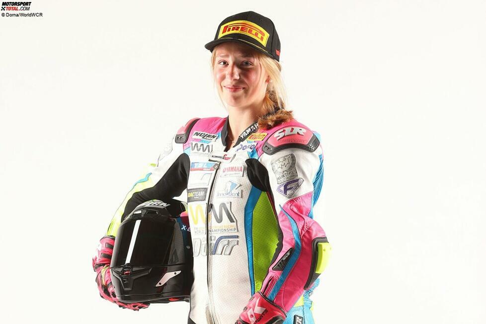 #16 Lucy Michel: Michel machte ihre ersten Erfahrungen mit dem Motorradfahren im Alter von acht Jahren, als sie bei ihrem ersten Rennen den fünften Platz belegte. Seitdem hat sie an Serien wie der IDM Supersport 300 und dem ADAC Junior Cup Michel nun den nächsten Teil ihrer Reise mit dem TSL-Racing Team.