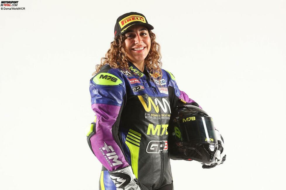 #99 Isis Carreno: Die Chilenin Isis Carreno wird mit der Startnummer 99 für AD78 FIM Latinoamerica by Team GP3 fahren. Carreno hat an der Supersport-300-Europameisterschaft und -Weltmeisterschaft der Frauen teilgenommen.