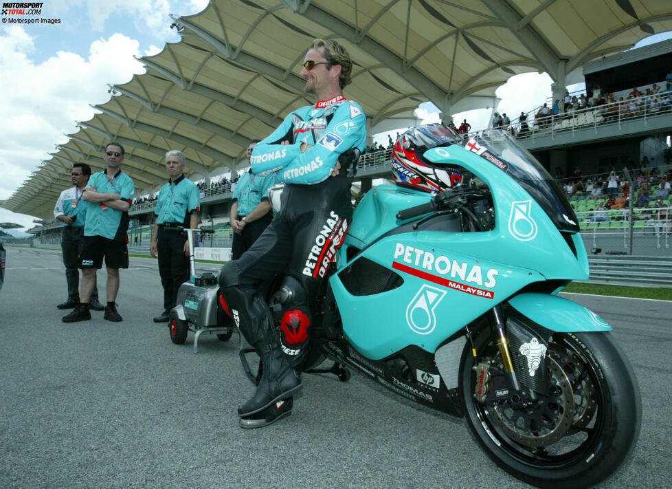 Platz 9: Foggy Petronas - Der ursprünglich für die MotoGP entwickelte Prototyp von Sauber-Petronas enttäuscht in der Superbike-WM. Mit der FP1 gelingt von 2003 bis 2006 kein Sieg, doch Teamchef Carl Fogarty freut sich immerhin über vereinzelte Podestplätze.