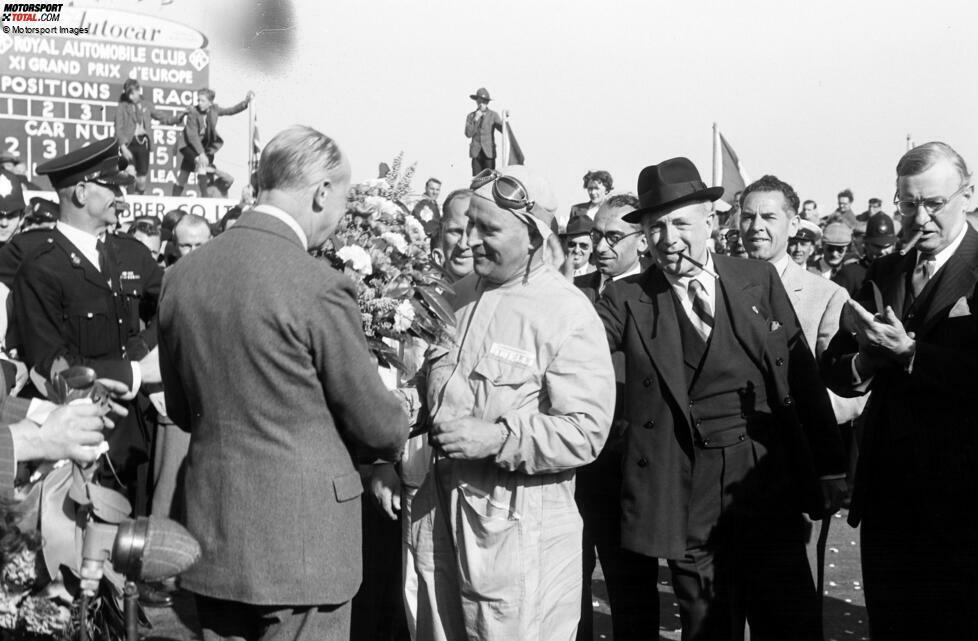 1951: Der Italiener Luigi Fagioli gewinnt gemeinsam mit Juan Manuel Fangio auf Alfa Romeo den Frankreich-Grand-Prix in Reims. Fagioli ist mit 53 Jahren und 22 Tagen der älteste Rennsieger. Er hört aber auf der Stelle auf mit der Formel 1, weil er Fangio sein Auto hat abtreten müssen ...
