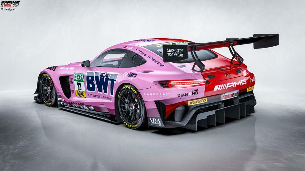 Landgraf hat seine DTM-Optik für 2025 präsentiert: Mercedes-Werksfahrer Lucas Auer wird im bekannten Design von BWT an den Start gehen!