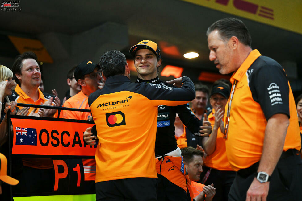 Oscar Piastri (Redaktion: 1) - Auch von uns bekommt nur er die Bestnote. Minimale Abzüge für das Sprint-Qualifying, aber ab dem Qualifying für das Hauptrennen hatte er alles im Griff. Am ganzen Wochenende schneller als der Teamkollege und letztendlich 32 von 33 möglichen Punkten geholt. Top!
