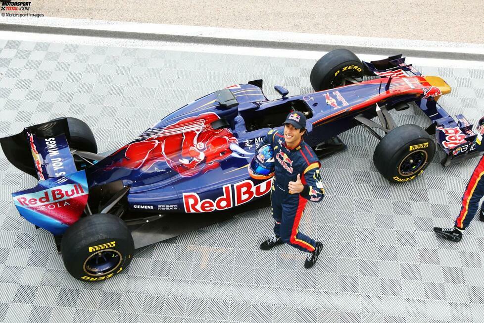 Daniel Ricciardo (Toro Rosso): Der Red-Bull-Junior fährt 2012 und 2013 bereits für das Schwesterteam und arbeitet sich darüber ins A-Team hoch. Nachdem seine Karriere ins Stocken gerät, kehrt er 2023 noch einmal zurück zum Team, das inzwischen AlphaTauri heißt. Der erhoffte Aufschwung bleibt aus und 2024 endet seine Karriere dort.
