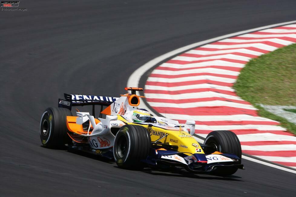 Und auch in Enstone schlägt Fisichella gleich doppelt auf. Zunächst von 1998 bis 2001 bei Benetton, dann noch einmal von 2005 bis 2007 unter neuem Namen bei Renault. Mit den Franzosen gewinnt er 2005 und 2006 zweimal die Konstrukteurs-WM, anders als Alonso wird er aber nie Fahrer-Weltmeister.