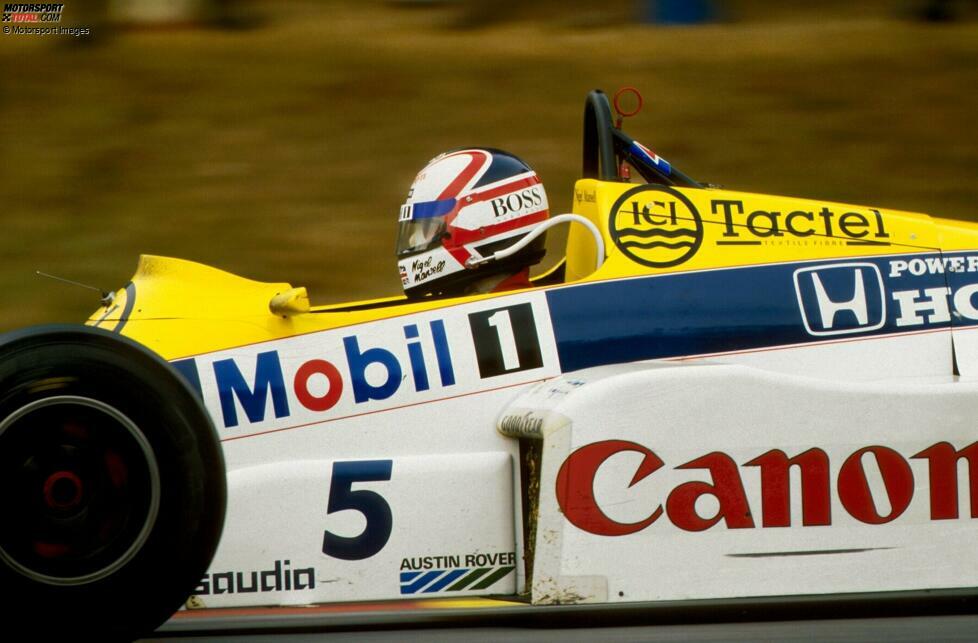 Nigel Mansell (Williams): Nachdem der Brite bereits von 1985 bis 1988 für Frank Williams fährt, kehrt er 1991 nach zwei Jahren bei Ferrari noch einmal zurück. Eine goldrichtige Entscheidung, denn 1992 gewinnt Mansell seinen ersten WM-Titel, nachdem er zuvor bereits dreimal Vizeweltmeister geworden war.