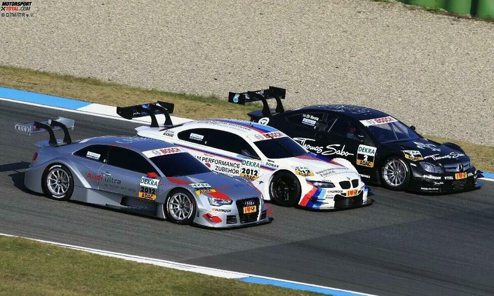 2012: Audi, BMW und Mercedes einigen sich auf die Einführung eines neuen Reglements, das einheitliche technische Standards enthält, um die Kosten besser zu kontrollieren und die Sicherheit der Fahrzeuge zu verbessern. Die Serie erreicht ein neues Niveau in puncto Professionalität und Attraktivität.