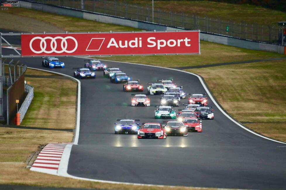 2019: Aus der Zusammenarbeitsvereinbarung mit der Super GT wird nichts Großes. Lexus, Nissan und Honda kommen zum DTM-Finale nach Hockenheim, zudem schicken Audi und BMW insgesamt sieben DTM-Boliden zum 