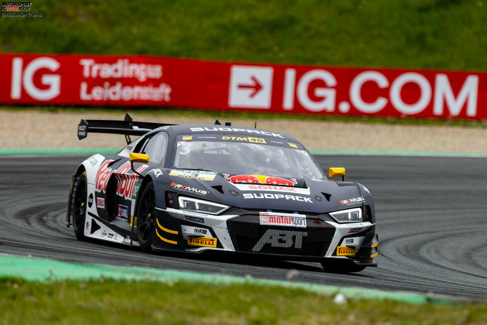 Audi R8 LMS - 12 Siege: Bis zum Saisonauftakt 2025 hatte kein GT3-Bolide mehr DTM-Siege auf dem Konto als der R8, doch in Oschersleben gelang kein Podestplatz. Auch sonst wäre man aber nicht auf Platz eins gekommen, denn der Mittelmotor-Sportwagen aus Ingolstadt hat bislang für keinen DTM-Titel gesorgt.