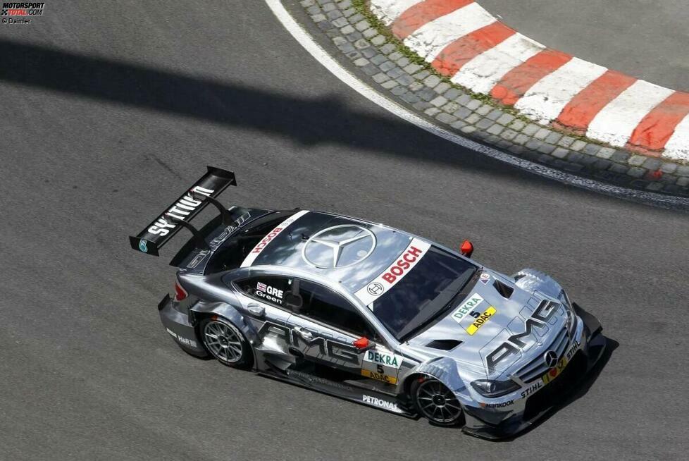 2009 und 2010 gelingt Green der Sieg sogar im Jahreswagen von Mercedes. 2012 kämpft er im Herzschlagfinale in der letzten Kurve Martin Tomczyk im BMW nieder.