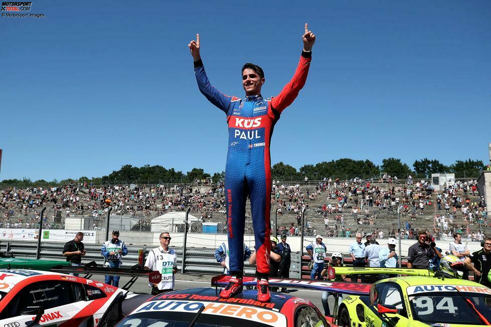 2 Siege: Thomas Preining (2022, 2023). Dem Österreicher gelingt 2022 Historisches: Er beschert Porsche nach einem schwierigen Saisonstart mit Timo Bernhards Team den ersten Sieg in der DTM-Geschichte.