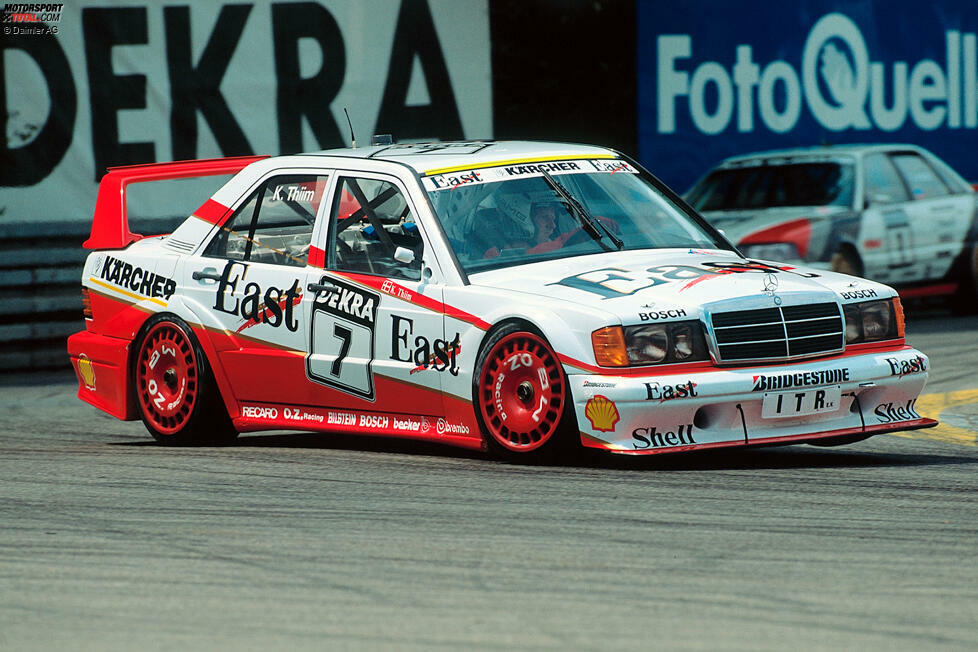 2 Siege: Kurt Thiim (1989, 1991). Keiner fährt am Norisring so nah an die Mauern ran wie Nicki Thiims Vater, der 1989 und 1991 für Mercedes zwei seiner 20 DTM-Siege im 
