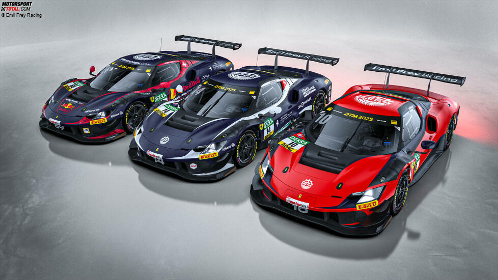 Das Emil-Frey-Team wird in der DTM-Saison 2025 mit insgesamt drei Ferrari 296 GT3 an den Start gehen. Neben Jack Aitken und Thierry Vermeulen ist der Brite Ben Green neu in der DTM.