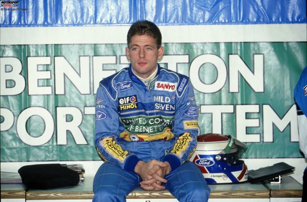 Jos Verstappen (1994): Ursprünglich als Testfahrer bei Benetton geplant, klettert er ins Cockpit, als sich JJ Lehto bei Tests vor der Saison verletzt. Er holt zwei Podestplätze und steht in Hockenheim im Flammen. Seine restliche Karriere verbringt er im Hinterfeld, sodass sein größter Beitrag zur Formel 1 wohl die Geburt von Sohn Max ist.