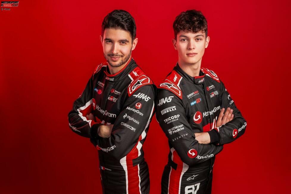 Haas: Esteban Ocon (Frankreich) und Oliver Bearman (Großbritannien)