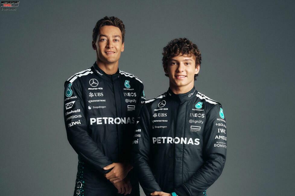 Mercedes: Andrea Kimi Antonelli (Italien) und George Russell (Großbritannien)